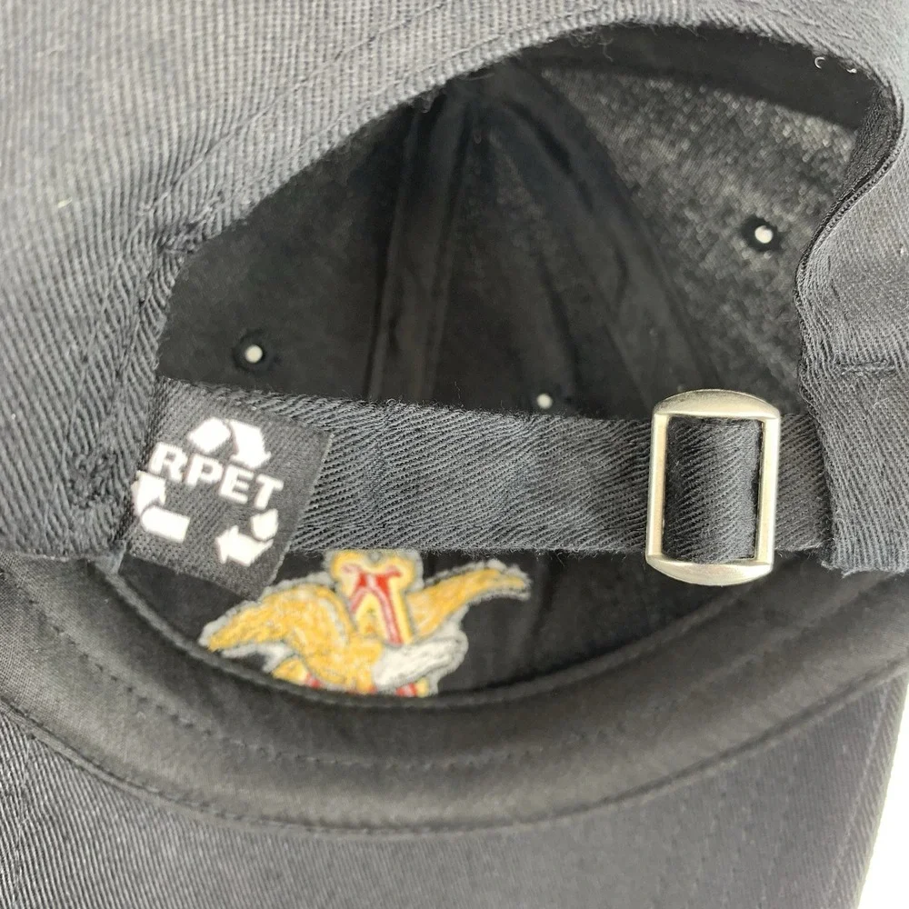 Anheuser Busch Brewery Hat Merrimack, NH Black OSFM Unstructured Baseball Cap
